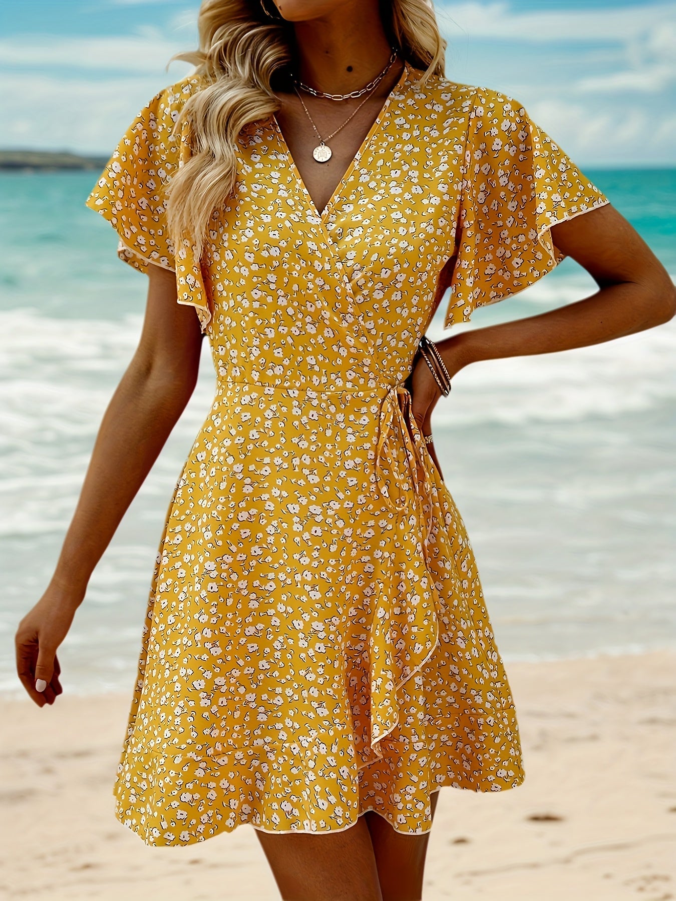 Dames Zomerjurk Bloemenprint