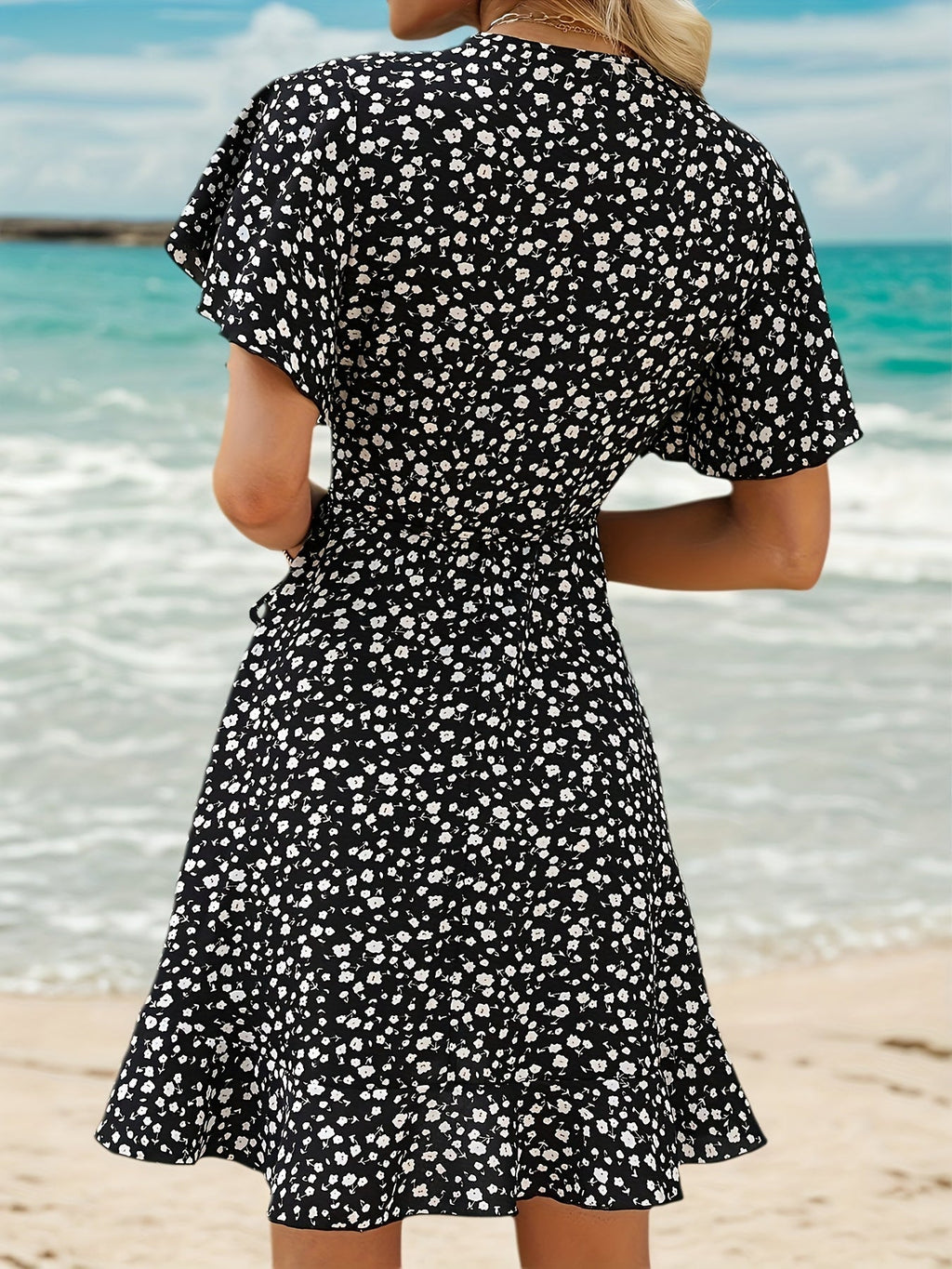 Dames Zomerjurk Bloemenprint