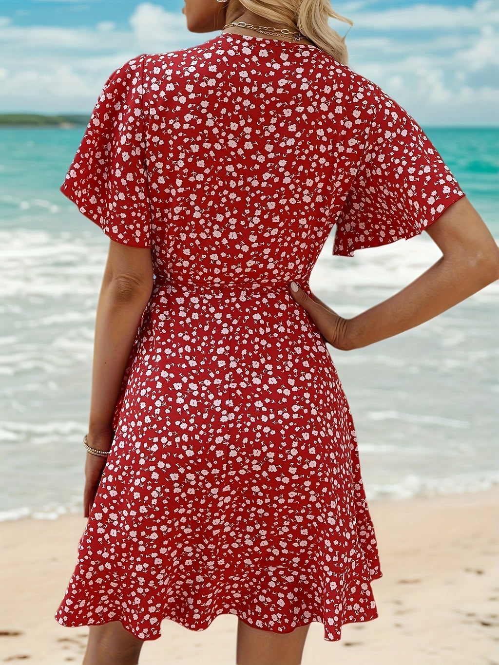 Dames Zomerjurk Bloemenprint