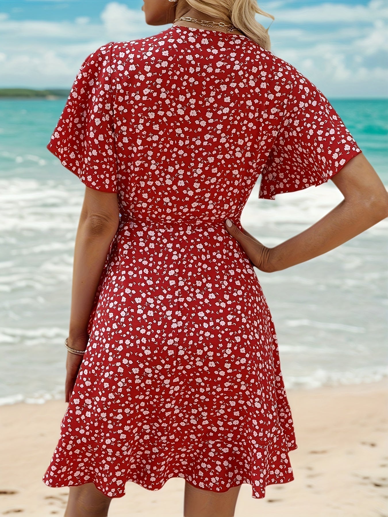 Dames Zomerjurk Bloemenprint