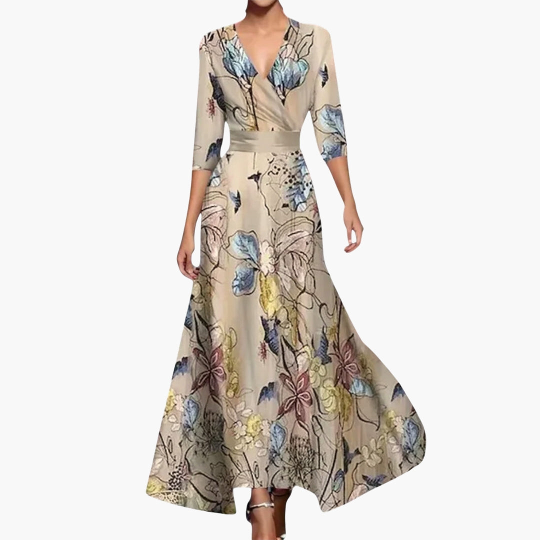 Dames maxi zomerjurk bloemenprint